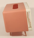 Cell Phone Holder Television Shaped Pink and White Plastic Tissue Napkin Box