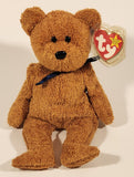 1999 Ty Beanie Babies Fuzz The Brown Bear 8 1/2" Stuffed Beanie Plush Toy New with Tag