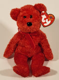 2001 Ty Beanie Babies Sizzle The Red Bear 8 1/2" Stuffed Beanie Plush Toy New with Tag