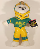 2002 Nanco NFL Green Bay Packers #00 White Teddy Bear Football Player 13" Tall Stuffed Plush Toy New with tags