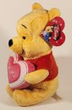 Danawares Disney Winnie The Pooh XOXO Pink Heart Pillow 10" Tall Stuffed Plush Toy New with Tag
