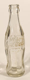 Vintage Coca-Cola Coke Cola White Lettering 6 1/2 Fl. Oz Heavy Clear Glass Bottle