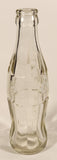 Vintage Coca-Cola Coke Cola White Lettering 6 1/2 Fl. Oz Heavy Clear Glass Bottle