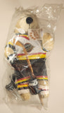 1992 Meadowlanders Bobo The Pro Bear NHL Vancouver Canucks Teddy Bear 21" Stuffed Plush Toy with Wood Hockey Stick with Tags New in Bag