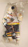1992 Meadowlanders Bobo The Pro Bear NHL Vancouver Canucks Teddy Bear 21" Stuffed Plush Toy with Wood Hockey Stick with Tags New in Bag