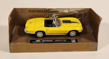 New Ray City Cruiser Collection Chevrolet 1967 Corvette Convertible Yellow 1/43 Scale Die Cast Toy Car Vehicle with Cardboard Backing