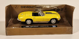 New Ray City Cruiser Collection Chevrolet 1967 Corvette Convertible Yellow 1/43 Scale Die Cast Toy Car Vehicle with Cardboard Backing