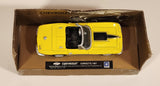 New Ray City Cruiser Collection Chevrolet 1967 Corvette Convertible Yellow 1/43 Scale Die Cast Toy Car Vehicle with Cardboard Backing