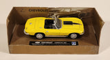 New Ray City Cruiser Collection Chevrolet 1967 Corvette Convertible Yellow 1/43 Scale Die Cast Toy Car Vehicle with Cardboard Backing