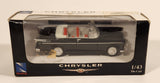 2002 New Ray Chrysler 300 Convertible Black 1/43 Scale Die Cast Toy Car Vehicle New in Box