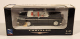 2002 New Ray Chrysler 300 Convertible Black 1/43 Scale Die Cast Toy Car Vehicle New in Box