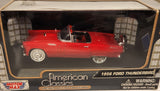 2014 Motor Max American Classics 1956 Ford Thunderbird Convertible Red 1:43 Scale Die Cast Toy Car Vehicle New in Box