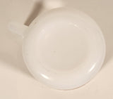Vintage Hazel Atlas Tom And Jerry Auld Lang Syne Sheet Music 3" White Milk Glass Coffee Mug Cup