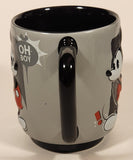 Disney Store Mickey Mouse Gosh! Oh Boy Oh My! Aw Shucks Large Embossed Ceramic Coffee Mug Cup