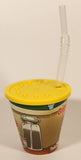 2020 DFO Denny's The Grand Slams Bacon Plastic Cup With Lid and Bendable Straw Plus 4 1/2" Mascot Toy Figure