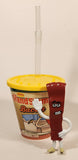 2020 DFO Denny's The Grand Slams Bacon Plastic Cup With Lid and Bendable Straw Plus 4 1/2" Mascot Toy Figure