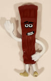 2020 DFO Denny's The Grand Slams Bacon Plastic Cup With Lid and Bendable Straw Plus 4 1/2" Mascot Toy Figure