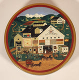 1984 Olive Can Company Charles Wysocki Peppercricket Farms Antiques 6 1/2" Tin Metal Container