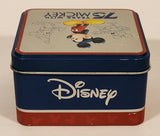 Disney 75 Years With Mickey 3 3/4" Embossed Tin Metal Container