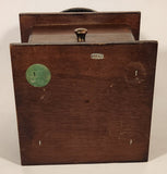 French Style Wood and Dark Metal Coffee Grinder Mill