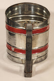 Vintage Sift-Chine Red Banded Single Screen Flour Sifter Kitchen Tool Made in U.S.A.
