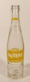 Vintage Nugrape "A Flavour You Can't Forget" 9 1/2" Tall 10 Fl oz Clear Glass Soda Pop Beverage Bottle