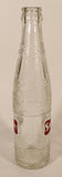 Rare Vintage Stubby Quality 9 1/4" Tall Embossed Glass Soda Pop Beverage Bottle