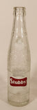 Rare Vintage Stubby Quality 9 1/4" Tall Embossed Glass Soda Pop Beverage Bottle
