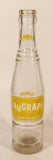 Vintage Nugrape "A Flavour You Can't Forget" 9 1/2" Tall 10 Fl oz Clear Glass Soda Pop Beverage Bottle