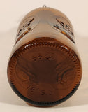 Vintage Fischer Biere d'Alsace Embossed Brown Amber Glass Beer Bottle with Porcelain Swing Top Lid
