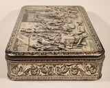 Vintage Teniers Large Embossed Tin Metal Container