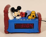 Westclox Disney Mickey Mouse and Pluto Laying in Bed Shaped Digital Alarm Clock