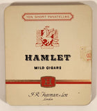 Vintage J. R. Freeman & Son London Hamlet Mild Cigars Ten Short Panatellas Tin Metal Cigarette Case Holder