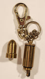 Brass Metal Bullet Cigarette Lighter Clip On Keychain