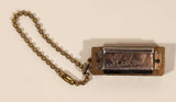 Vintage Midget Japan Miniature Wood and Metal Harmonica Keychain