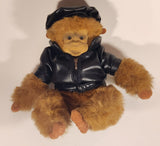 Northeast Imports Monkey In Leather Jacket and Hat 12" Stuffed Plush Toy Hand Puppet