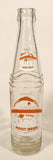Vintage Genuine Hires Root Beer 10 Fl Oz Clear Glass Beverage Bottle