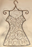 Wire Frame Mannequin Dress 3D Bust Metal Wall Art