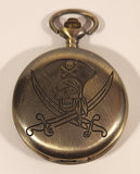 Pirate Engraved Quartz Pocket Watch