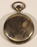 Pirate Engraved Quartz Pocket Watch
