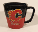 NHL Calgary Flames Ice Hockey Team Logo 3 7/8" Embossed Ceramic Coffee Mug Cup