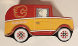 NHL Calgary Flames Ice Hockey Team Delivery Van Car Shaped Tin Metal Coin Bank
