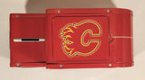 NHL Calgary Flames Ice Hockey Team Delivery Van Car Shaped Tin Metal Coin Bank
