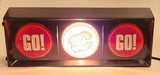 NHL Calgary Flames Ice Hockey Team Go Flames Go Light Up 6" x 16" Plastic Wall Traffic Light Sign