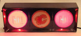 NHL Calgary Flames Ice Hockey Team Go Flames Go Light Up 6" x 16" Plastic Wall Traffic Light Sign