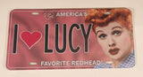 CBS Worldwide I Love Lucy America's Favorite Redhead! Tin Metal Vehicle License Plate New in Plastic