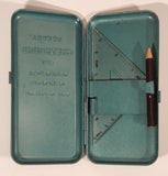 Vintage Reeve's Greyhound Set Mathematical Instruments Case Made in England