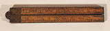 Vintage Lufkin No. 781 Warranted Box 24" Wood Folding Ruler Measure