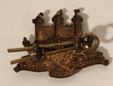 Vintage The King's Own Scottish Borderers Regiment Castle Shaped Metal Army Collar Badge