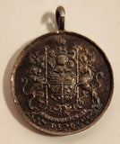 Antique 1939 to 1945 World War II Canadian Volunteer Service Medal 3/4" Silver Pendant